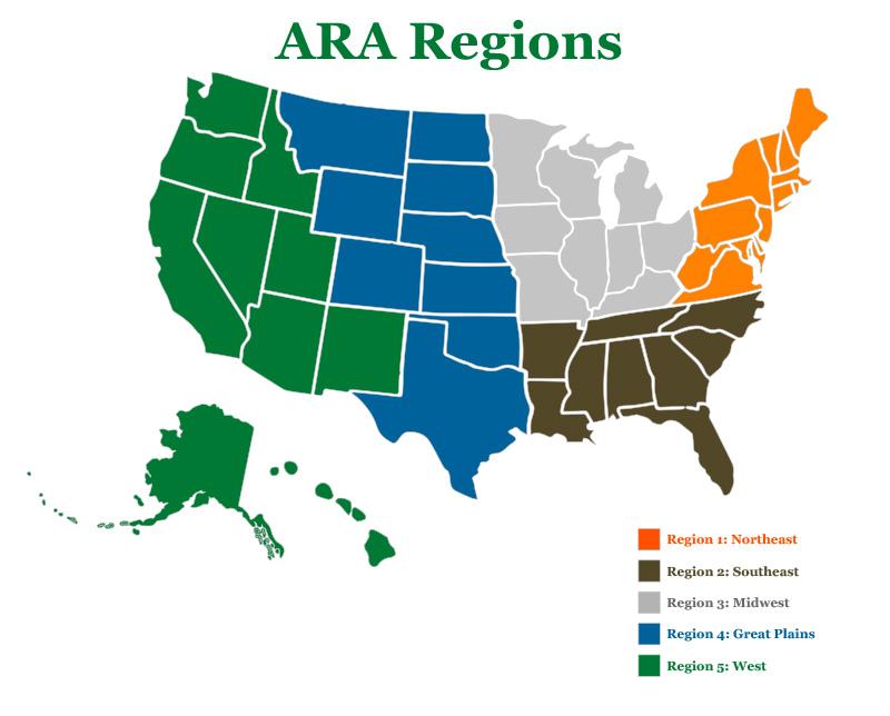 ARA Region Map