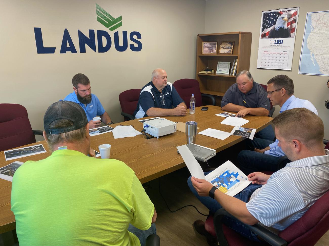 Rep. Feenstra at Landus